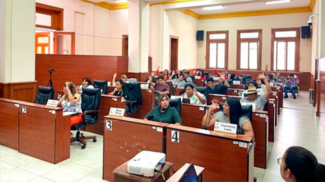 Sesión de la Asamblea Legislativa Departamental de Tarija