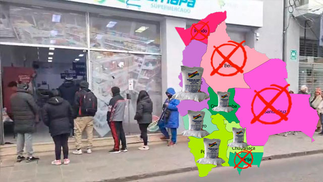 Cuatro departamentos fuera de subvención de Harina