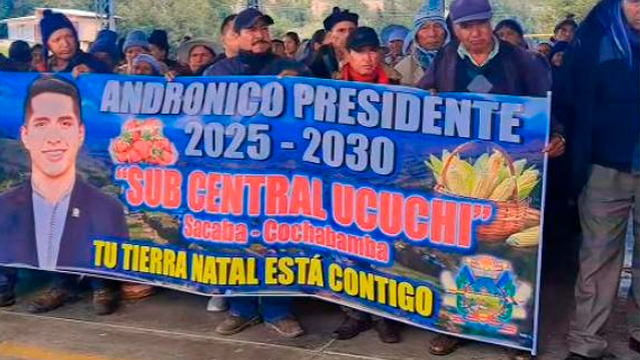 Caravana en Cochabamba proclama a Andrónico Candidato 2025