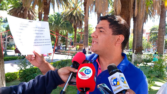 Franklin Arancibia, Presidente Junta Distrital de Padres de Familia Tarija