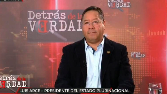 Luis Arce en Programa de TV