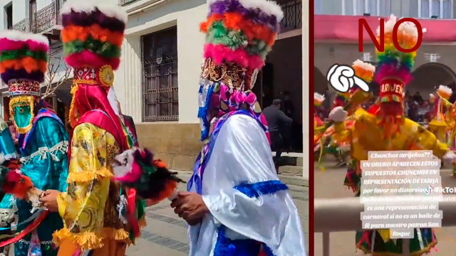 Collage Chunchos contra Carnaval Oruro