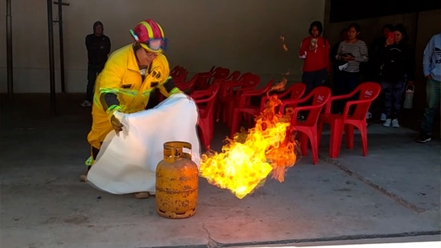 Capacitación de Incendios, Alcaldía de Tarija